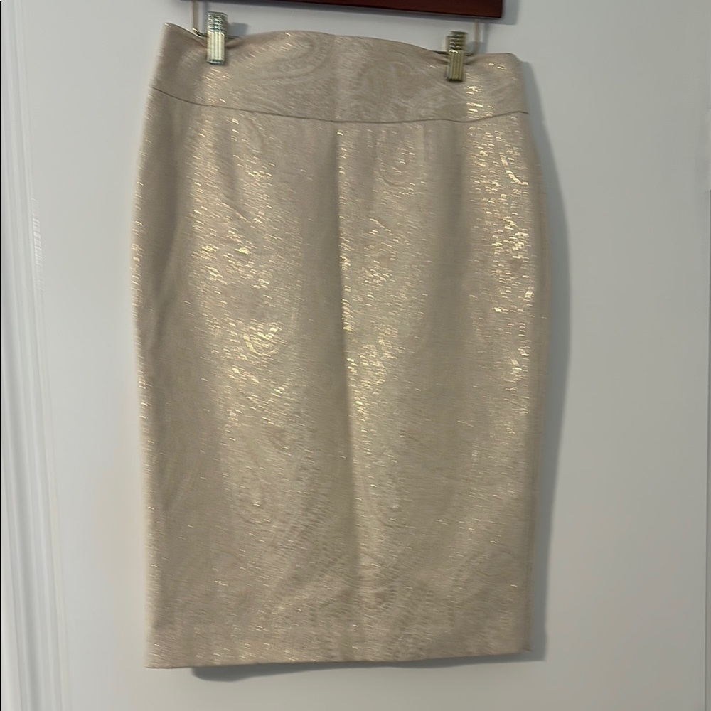 Elegant Cream and Gold Skirt 👏🏽sold👏🏽
